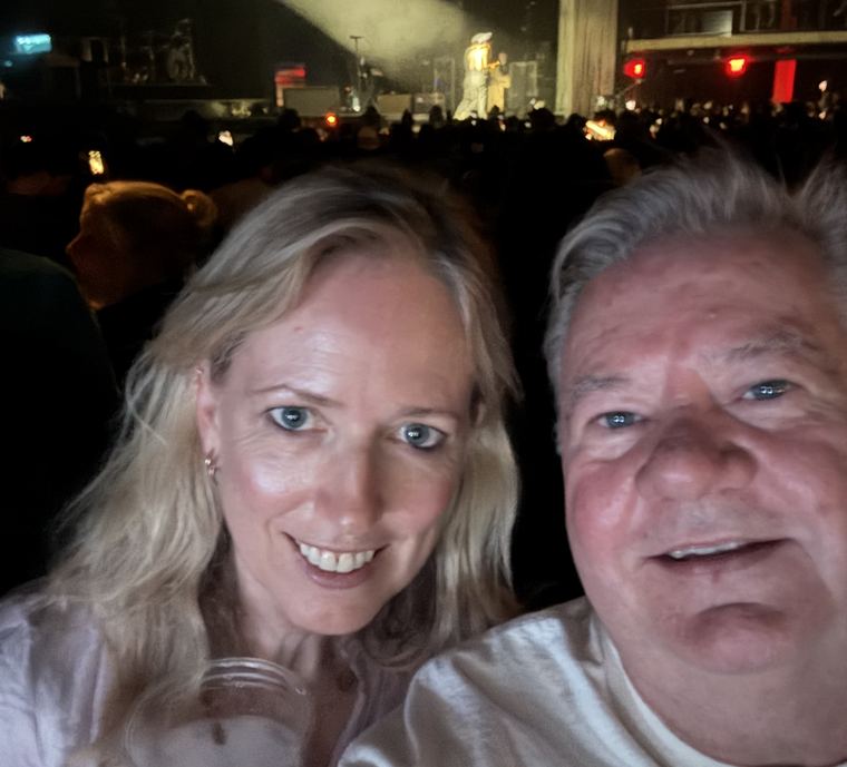 A couple at a concert.